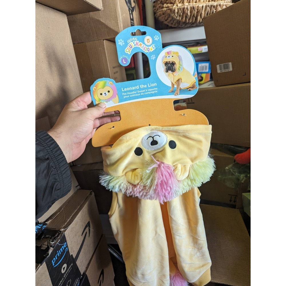 Halloween Squishmallows Leonard the Lion Dog Full Body Costume - Large